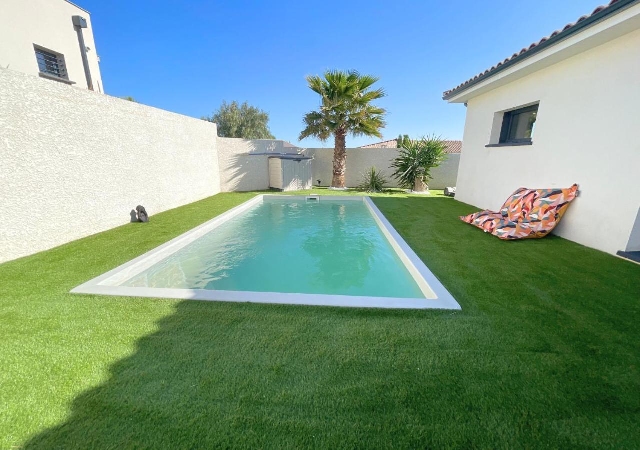 Villa Contemporaine Avec Piscine Chauffee Proche Des Plages Sauvian 외부 사진
