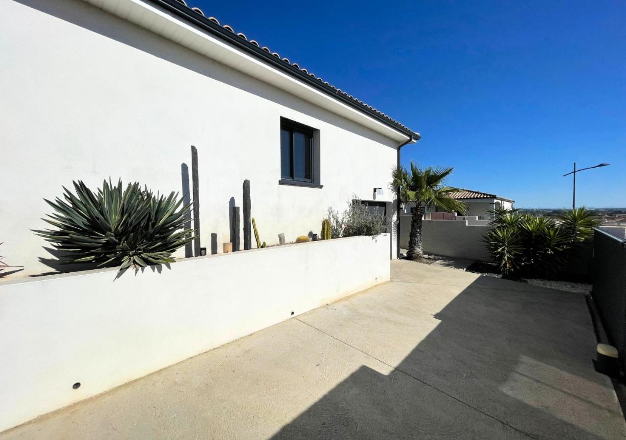 Villa Contemporaine Avec Piscine Chauffee Proche Des Plages Sauvian 외부 사진